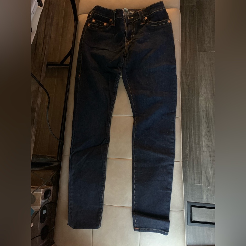 Women’s True Religion Dark Blue Denim Skinny Jeans